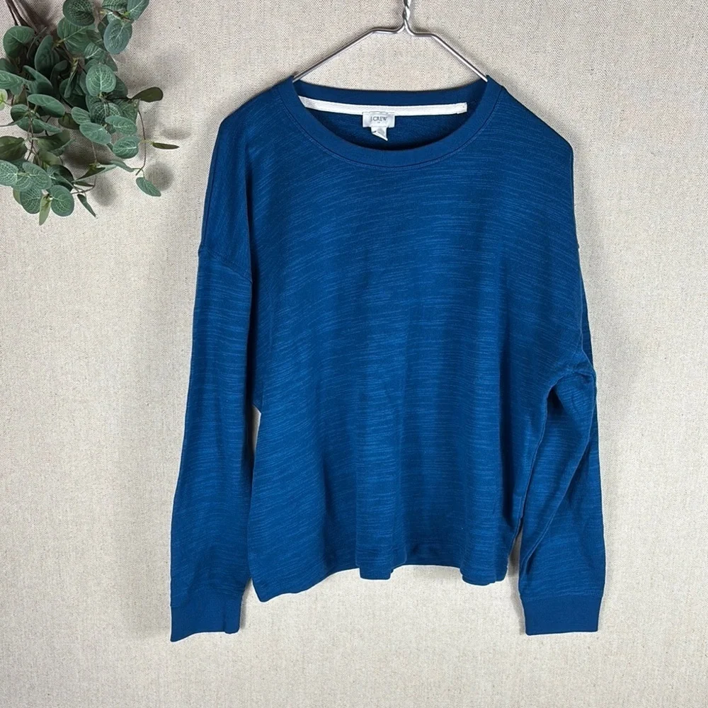 J. Crew > Men’s Blue Crew Neck Long Sleeve Shirt Extra Large